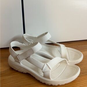 White Teva Sandals